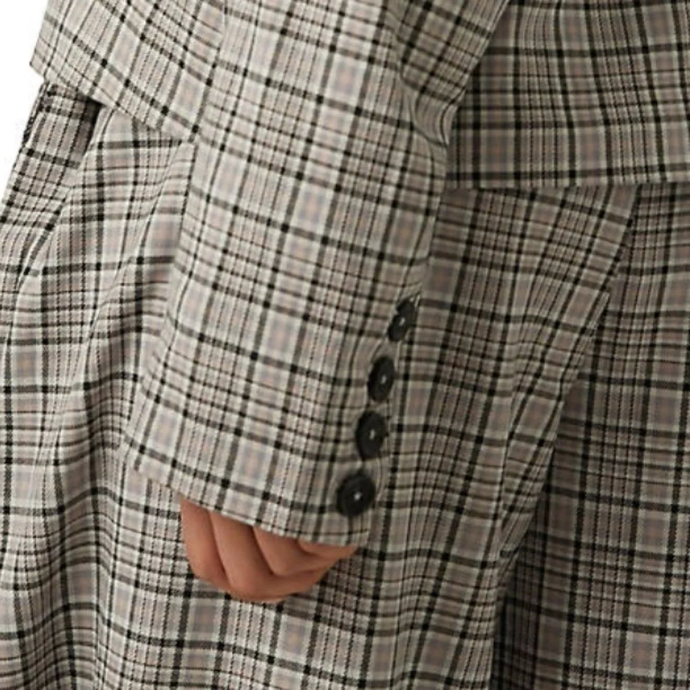 NWT Free People Cali Plaid Blazer